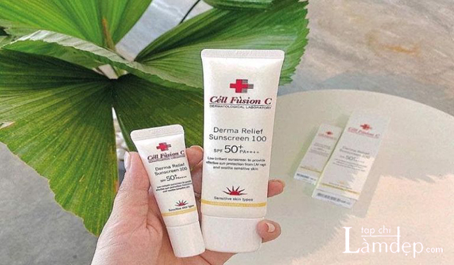 Kem chống nắng Cell Fusion C Derma Relief Sunscreen 100 SPF50+