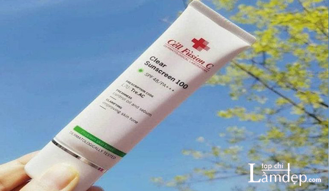 Kem chống nắng Cell Fusion C Clear Sunscreen 100 SPF 48+
