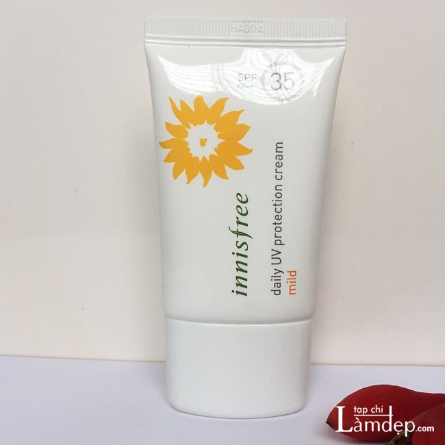Kem chống nắng Innisfree Daily UV Protection Cream an toàn với da