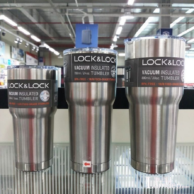 Ly giữ nhiệt Lock and Lock Swing Tumbler 700ml (ly ở giữa) - Màu bạc LHC4137SLV
