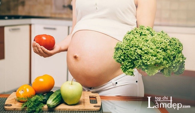 Mẹ bầu nên chú ý chế độ dinh dưỡng để thai nhi đạt chuẩn chiều cao cân nặng