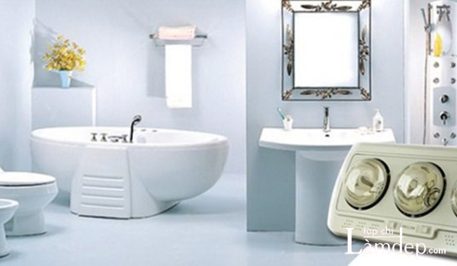 Chọn đèn sưởi phòng tắm có công suất và số bóng sưởi phù hợp với diện tích không gian