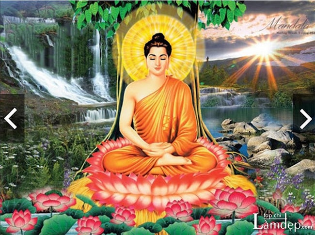 Tranh đính đá Phật Thích Ca Mâu Ni – Phật Như Lai