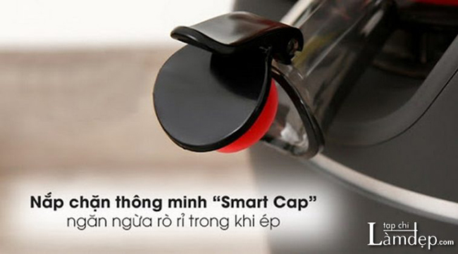 Nắp chặn Smart Cap ngăn ngừa rò rỉ khi đang ép