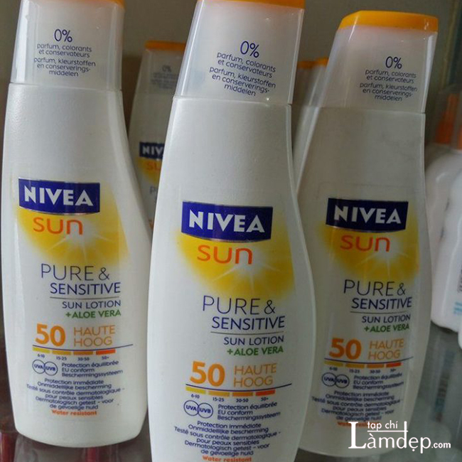 Kem chống nắng Nivea Sun Pure & Sensitive SPF 50 có tốt không