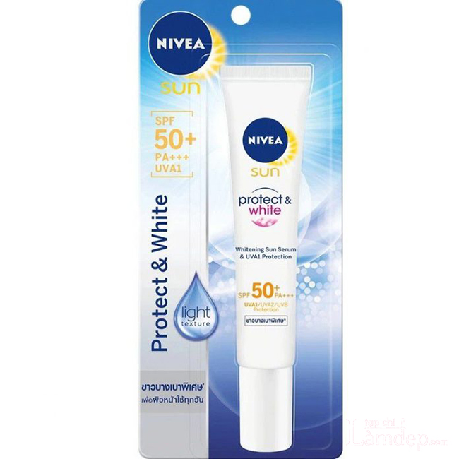 Kem chống nắng Nivea Sun Protect & White - Whitening Sun Serum & UVA1 Protection