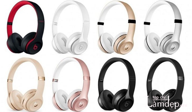 Tai nghe chụp tai Beats Solo 3 Wireless có nhiều lựa chọn về màu sắc
