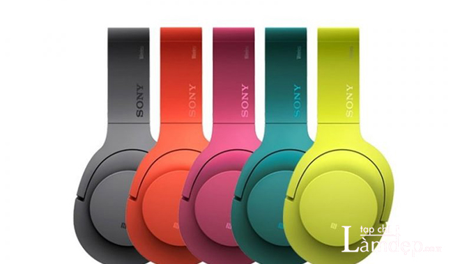 Tai nghe chụp tai Bluetooth Sony MDR-100ABN với những gam màu rực rỡ 