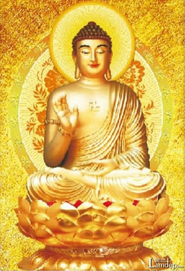 Tranh đính đá Phật A Di Đà