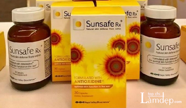 Viên uống chống nắng Sunsafe được sản xuất trên dây chuyền công nghệ Mỹ