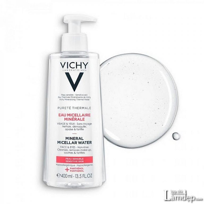 Nước tẩy trang cho da nhạy cảm Vichy Purete Thermale Mineral Micellar Water Sensitive Skin