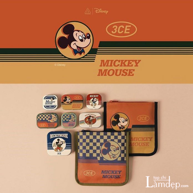Bộ sưu tập mỹ phẩm 3CE Mickey Mouse mới