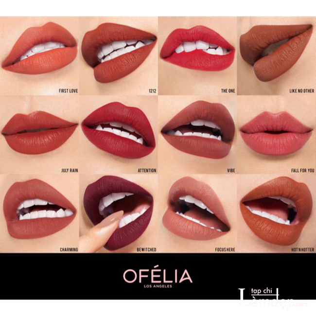 Bảng màu Ofelia Modern Matte Lipstick
