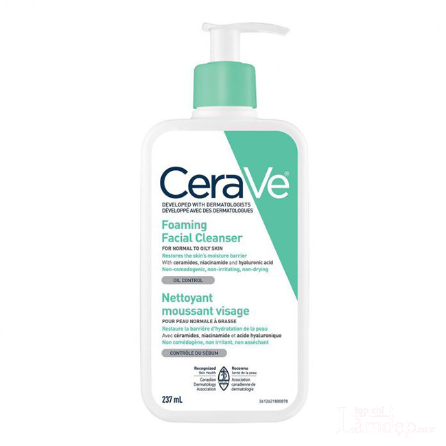 Hình ảnh: Sữa rửa mặt cho da nhạy cảm CeraVe Foaming Facial Cleanser