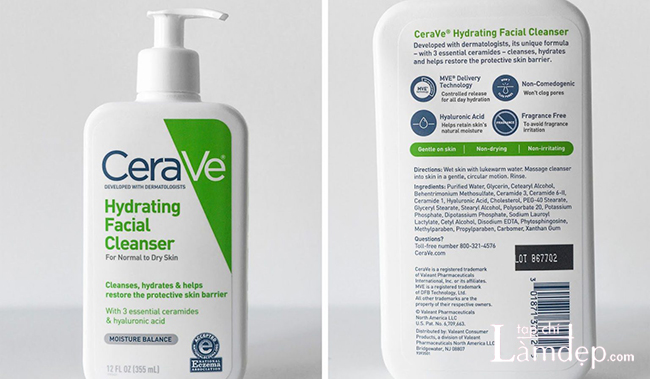 Thành phần và kết cấu sữa rửa mặt Cerave Hydrating Cleanser For Normal To Dry Skin