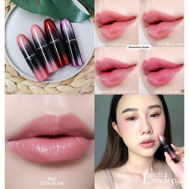 MAC Love Me Lipstick Très Blasé hồng beige ngọt ngào