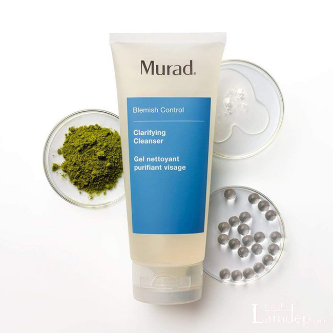 kết cấu sữa rửa mặt cho da nhạy cảm Murad Clarifying Cleanser Acne
