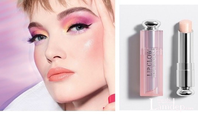 Son dưỡng Dior Lip Glow - Glow Vibes Limited-Edition 003 Pearl hồng ánh kim tinh tế 