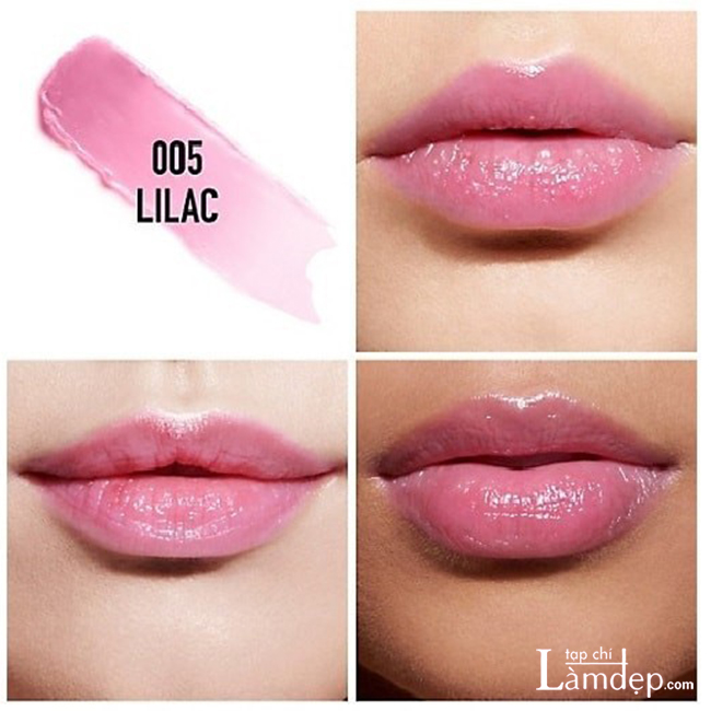 Son dưỡng Dior Addict Lip Glow 005 Lilac hồng pha tím 