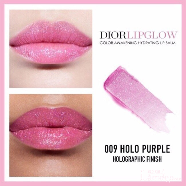 Dior Addict Lip Glow 009 Holo Purple là màu hồng tím ánh nhũ 