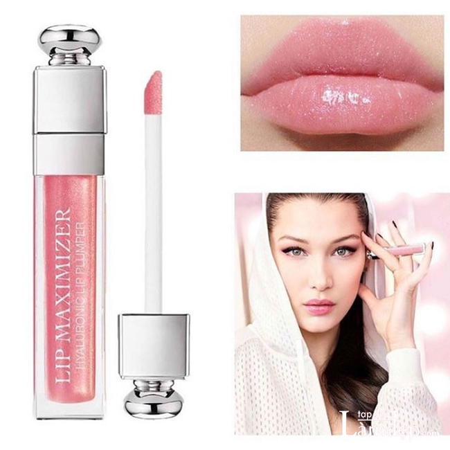 Dior Lip Maximizer 010 Holo Pink với các hạt nhũ nhỏ cho đôi môi căng mọng