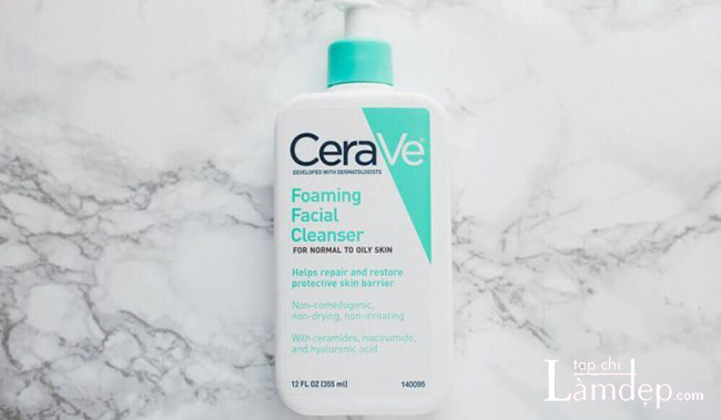 Sữa rửa mặt cho da dầu CeraVe Foaming Facial Cleanser