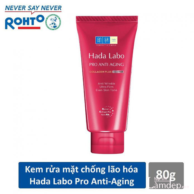 Sữa rửa mặt Hada Labo Nhật Pro Anti Aging Collagen Plus Cleanser