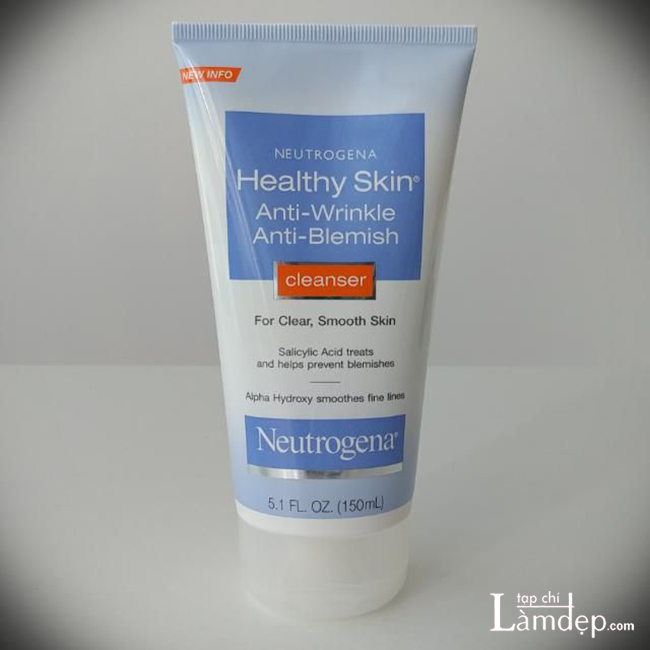 Sữa rửa mặt Neutrogena Healthy Skin Anti-Wrinkle Anti Blemish Cleanser