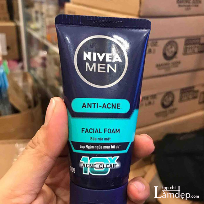 Sữa rửa mặt trị mụn cho nam Nivea Men Anti Acne Facial Foam