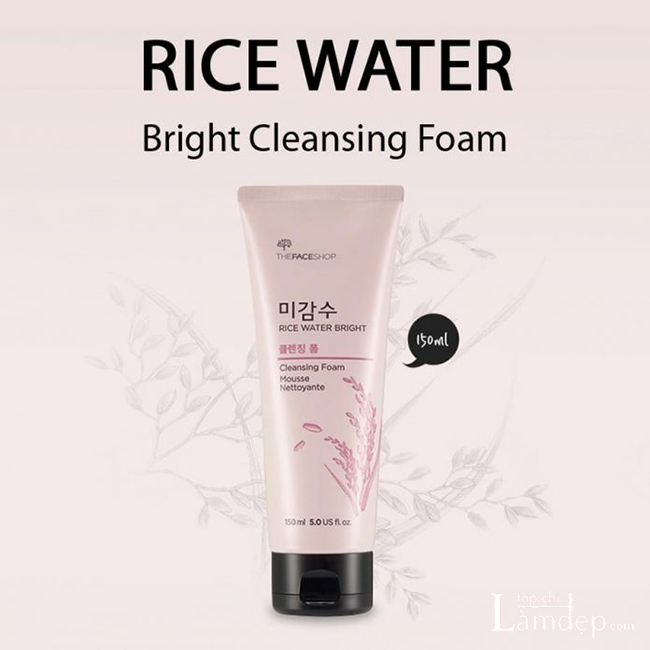 Sữa rửa mặt The Face Shop Rice Water Bright Cleansing Foam