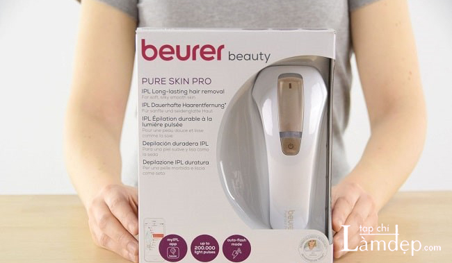 Fullbox sản phẩm máy triệt lông Beurer Pure Skin Pro IPL 5500