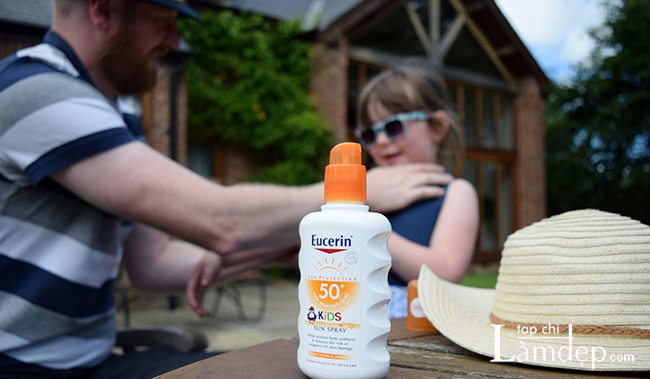 Kem chống nắng Eucerin dạng xịt cho trẻ em