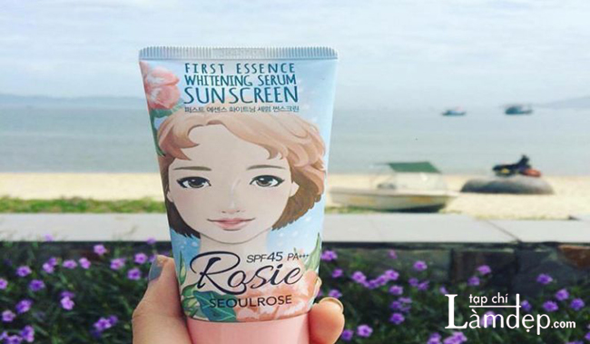 Kem chống nắng Hàn Quốc Rosie First Essence Whitening Serum Sunscreen