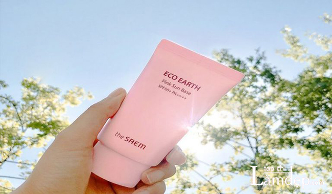 Kem chống nắng Hàn Quốc The Saem Eco Earth Power Pink Sun Cream