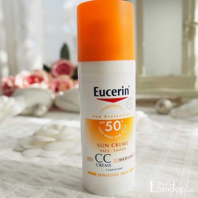 Kem chống nắng trang điểm Eucerin Sun Face CC Cream SPF 50