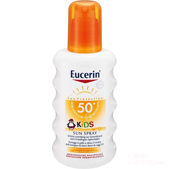 Xịt chống nắng cho trẻ em Eucerin Sun Protection Kids SPF 50+